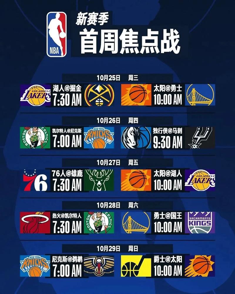 nba季前赛完整赛程,nba季前赛赛程公布